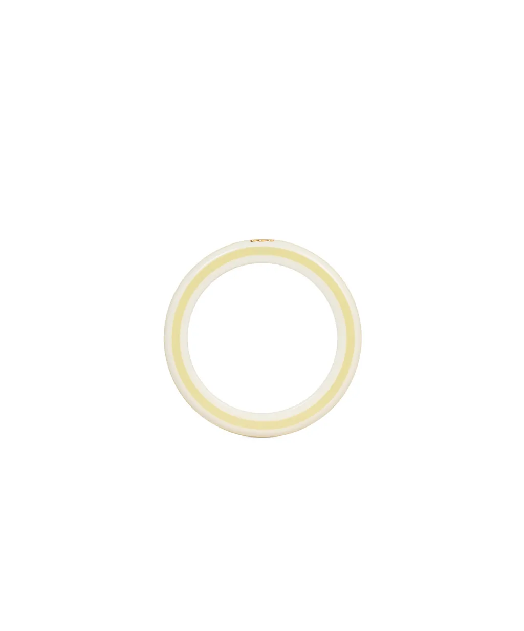 Celine Sorbet Bangle In Resin And Brass With Gold Finish