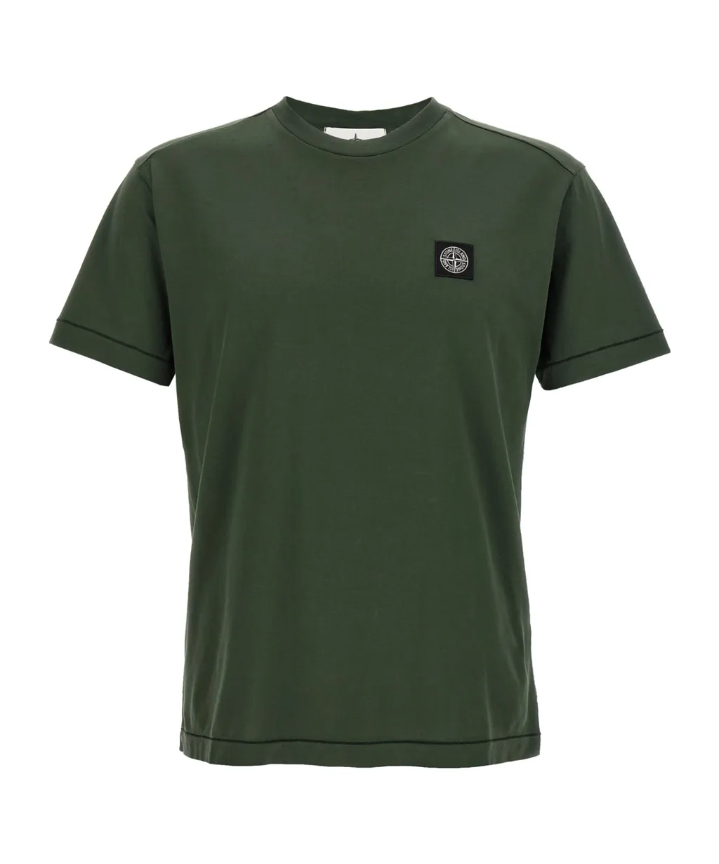 Stone Island Logo Patch Crewneck T-Shirt