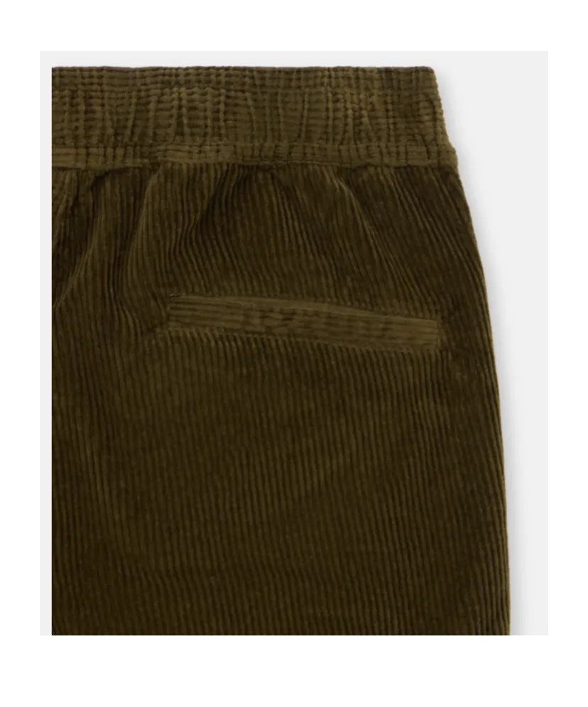Stone Island Junior Logo Patch Corduroy Trousers