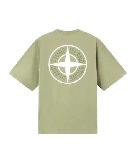 Stone Island Logo Printed Crewneck T-Shirt