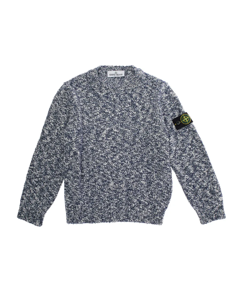 Stone Island Junior Logo Patch Crewneck Jumper
