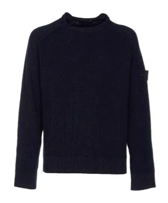 Compass-Patch Crew-Neck Sweater
