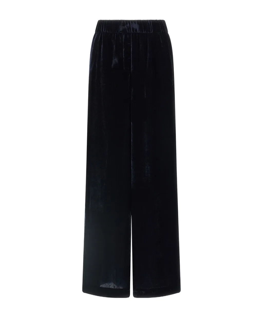 Peserico Wide-Leg Velvet Pants