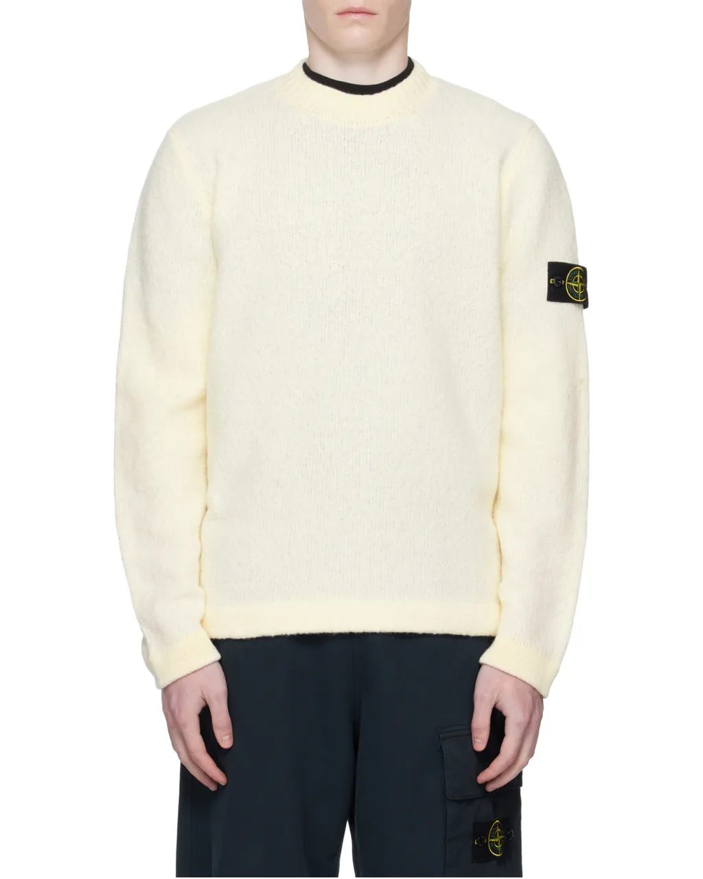 Stone Island Compass Patch Crewneck Jumper