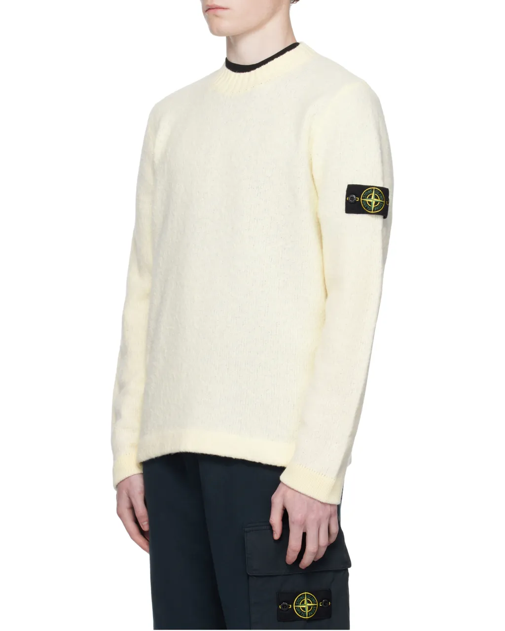 Stone Island Compass Patch Crewneck Jumper