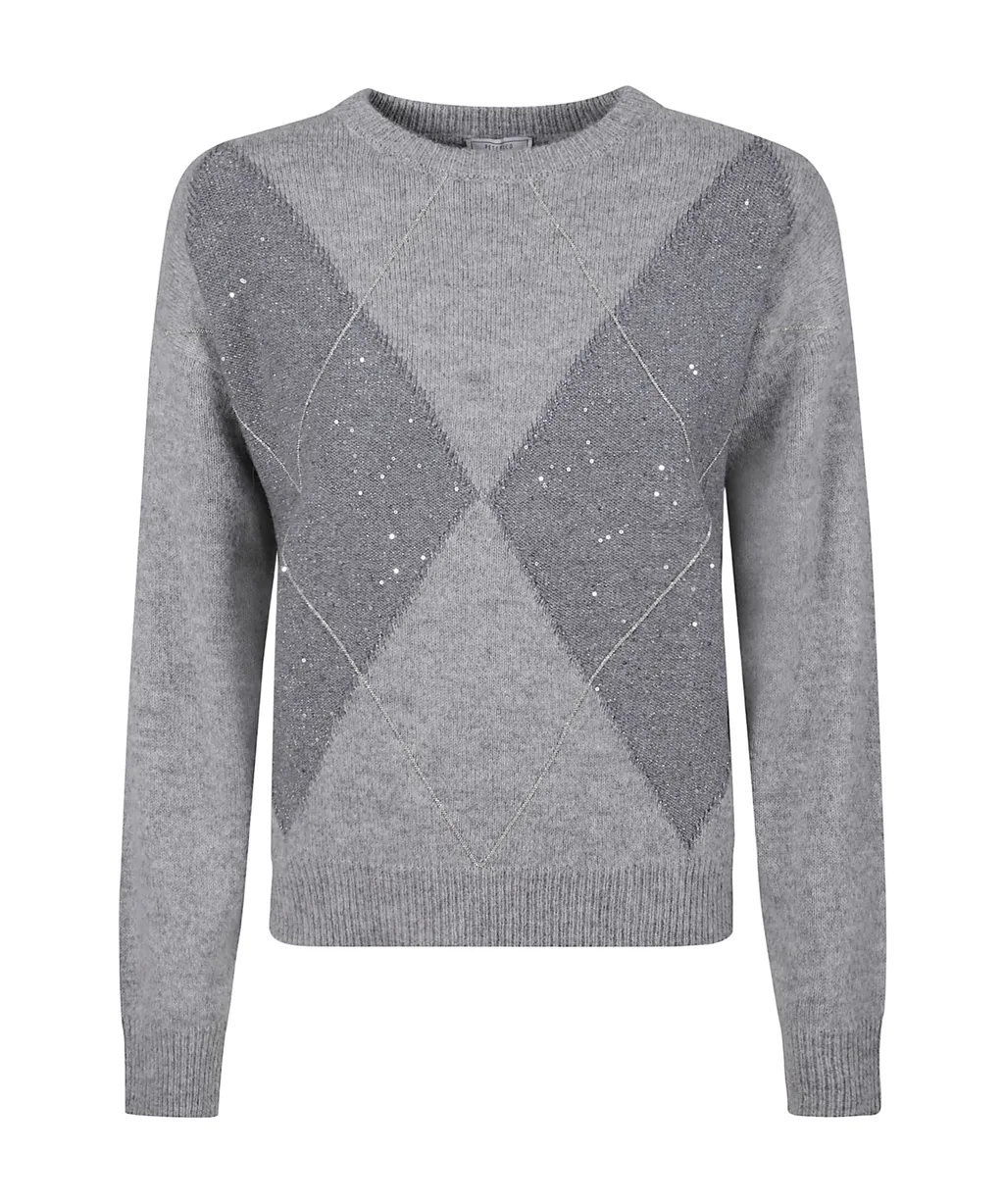 Peserico Diamond Jacquard Jumper