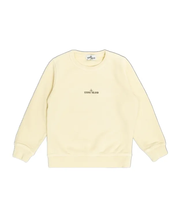 Stone Island Junior Compass Printed Crewneck Sweatshirt