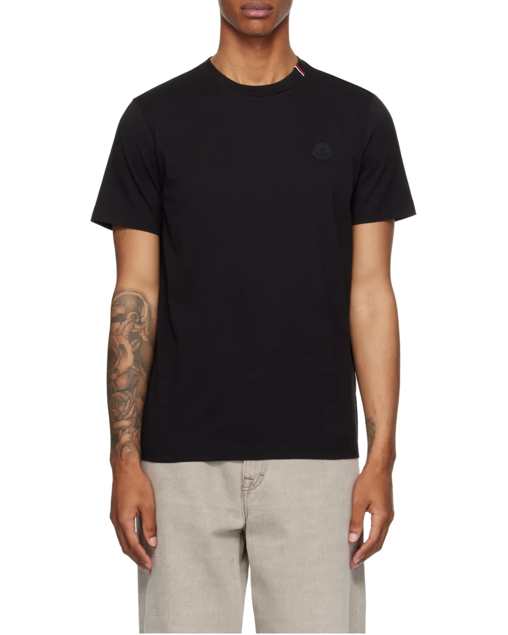 Moncler Logo Patch Crewneck T-Shirt
