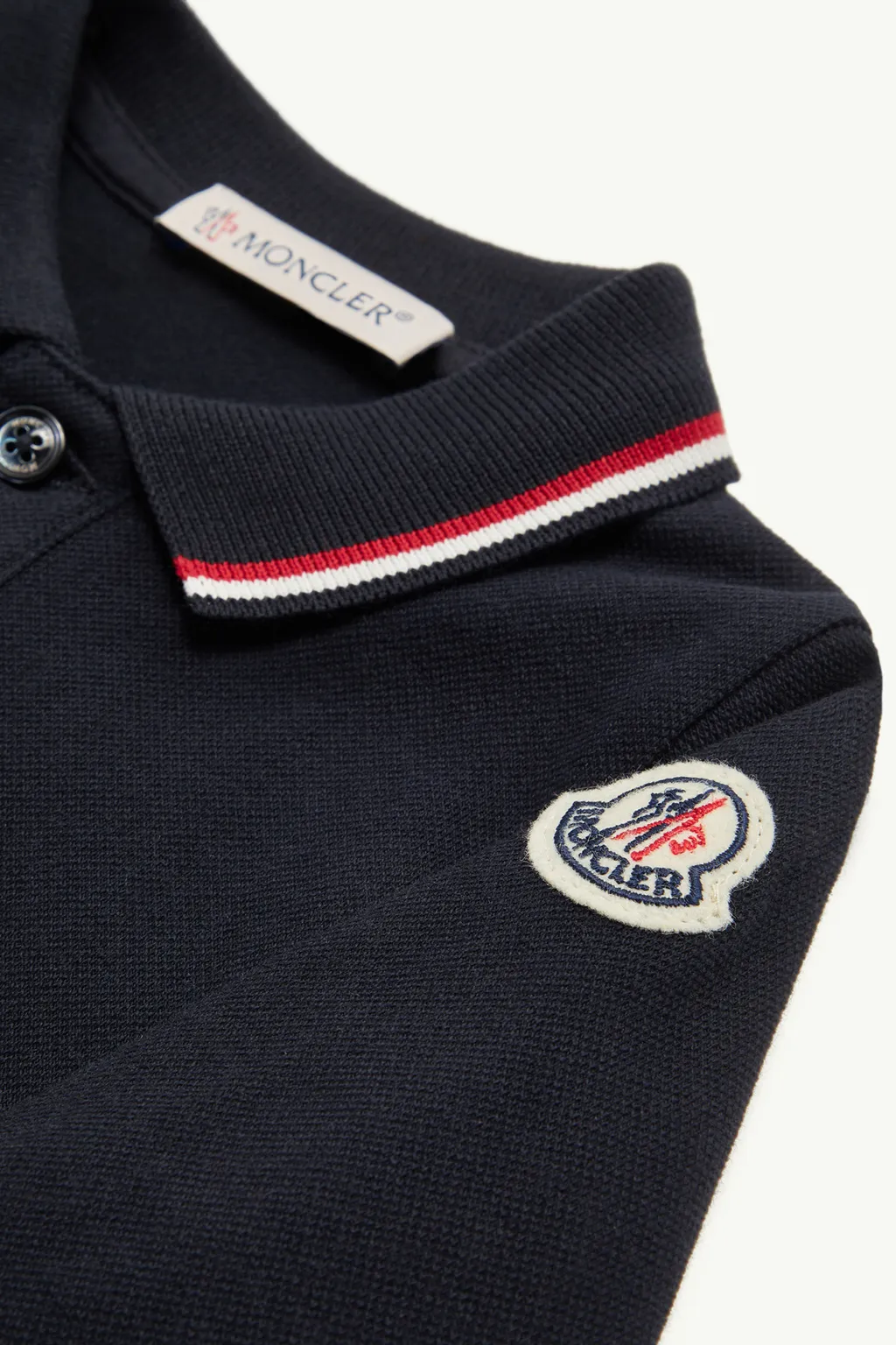 Moncler Enfant Logo Patch Long-Sleeved Babygrow
