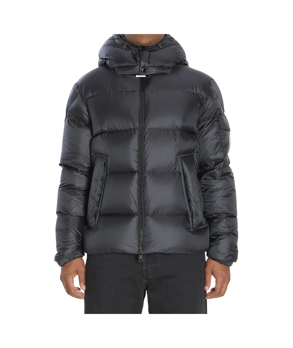 Moncler Logo Patch Hooded Puffer Jacket