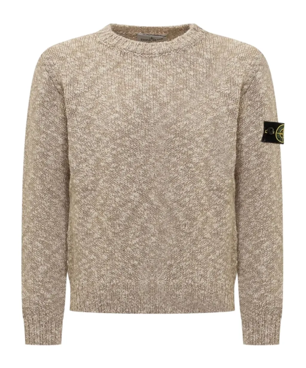 Stone Island Junior Logo Patch Crewneck Jumper