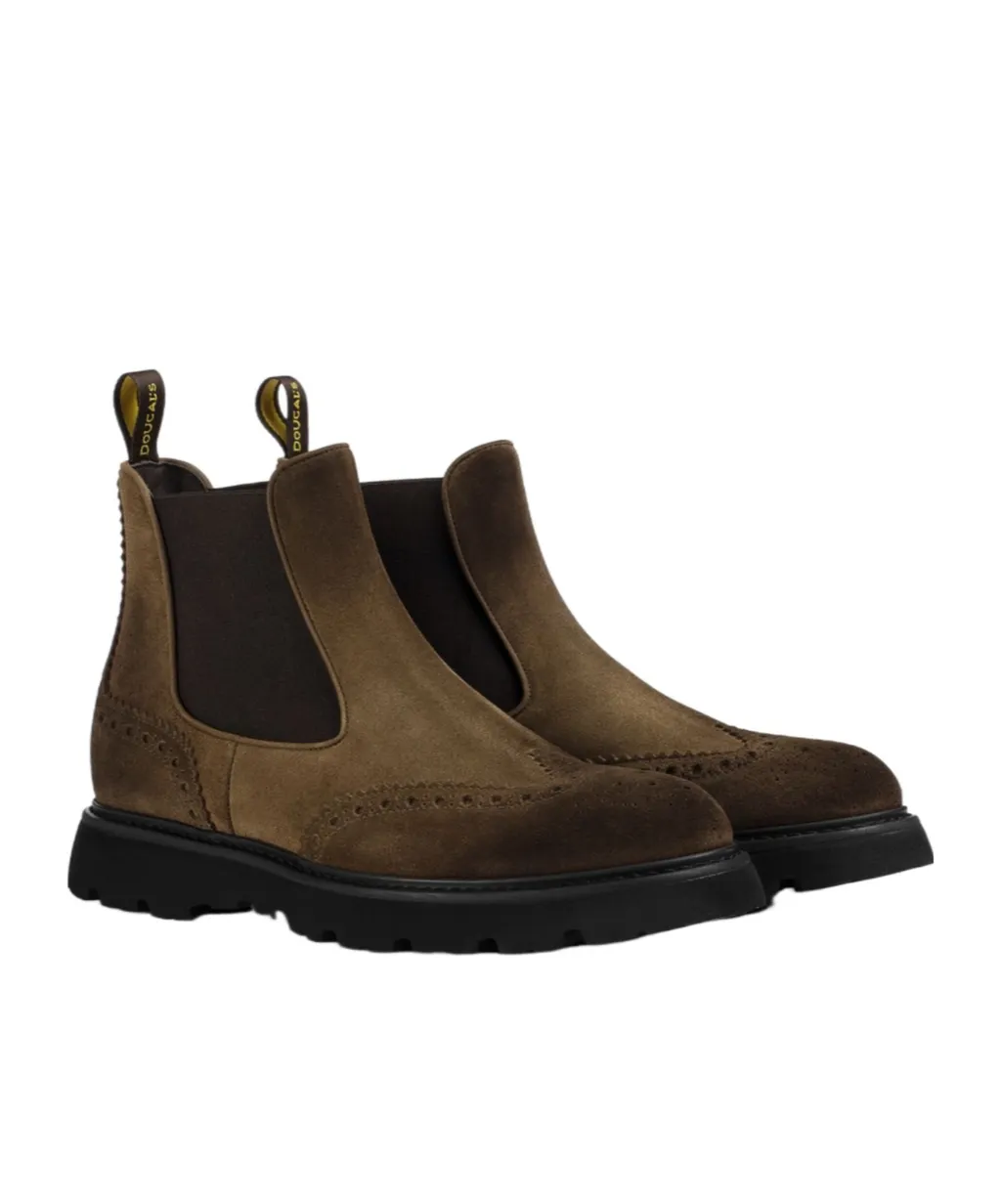 Doucal's Round-Toe Slip-On Boots