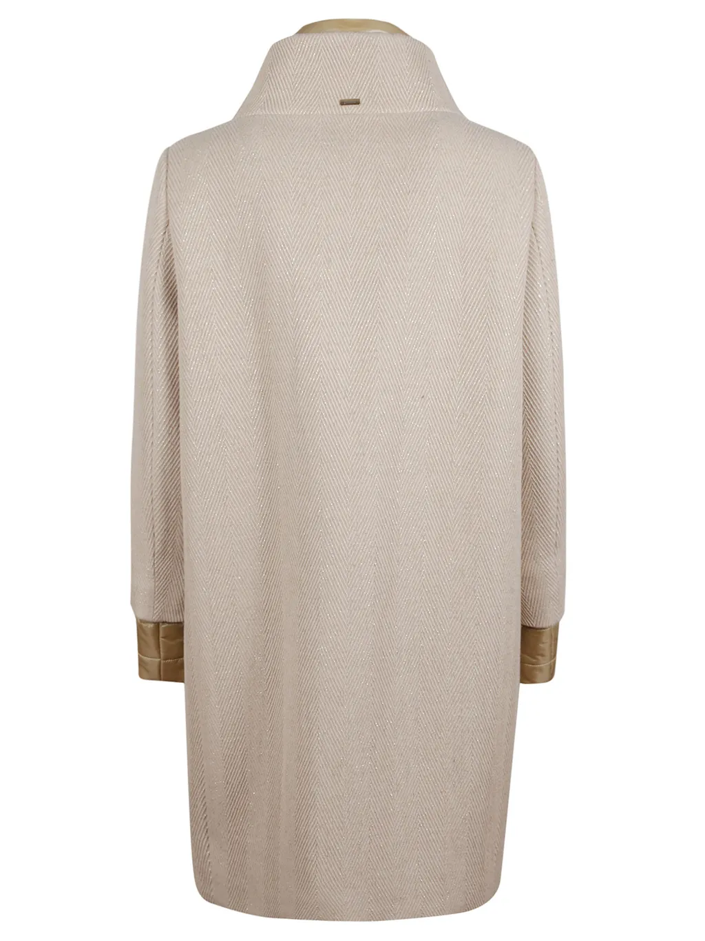 Herno Zigzag-Weave High Neck Coat