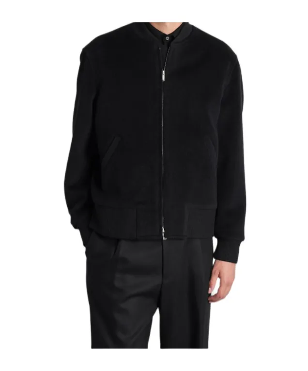 Zip-Front Bomber Jacket