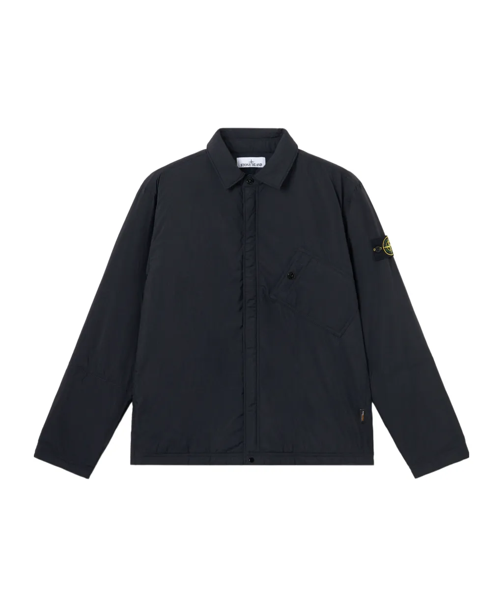 Stone Island Logo Patch Long-Sleeved Shirt