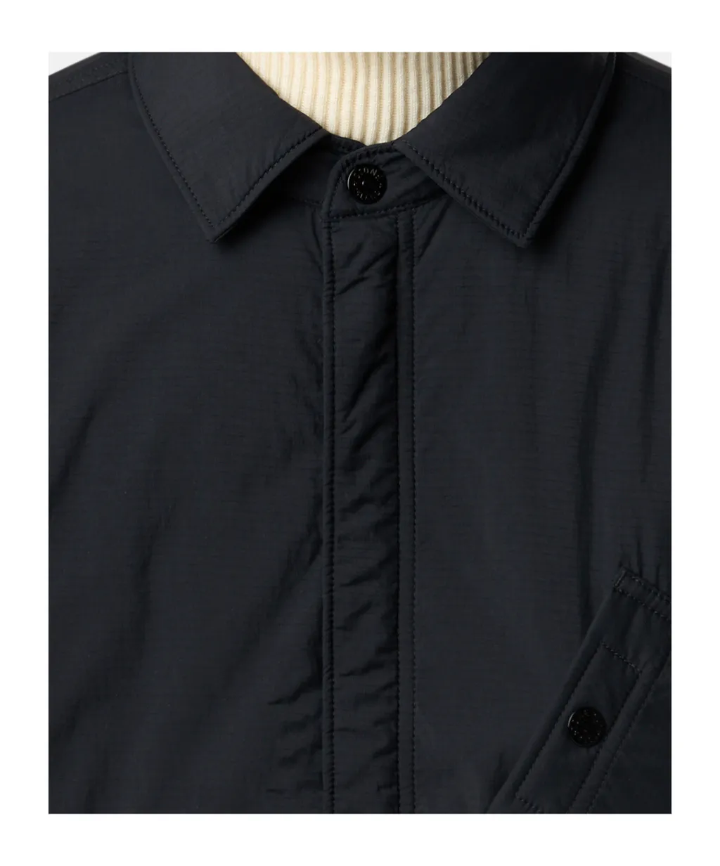 Stone Island Logo Patch Long-Sleeved Shirt
