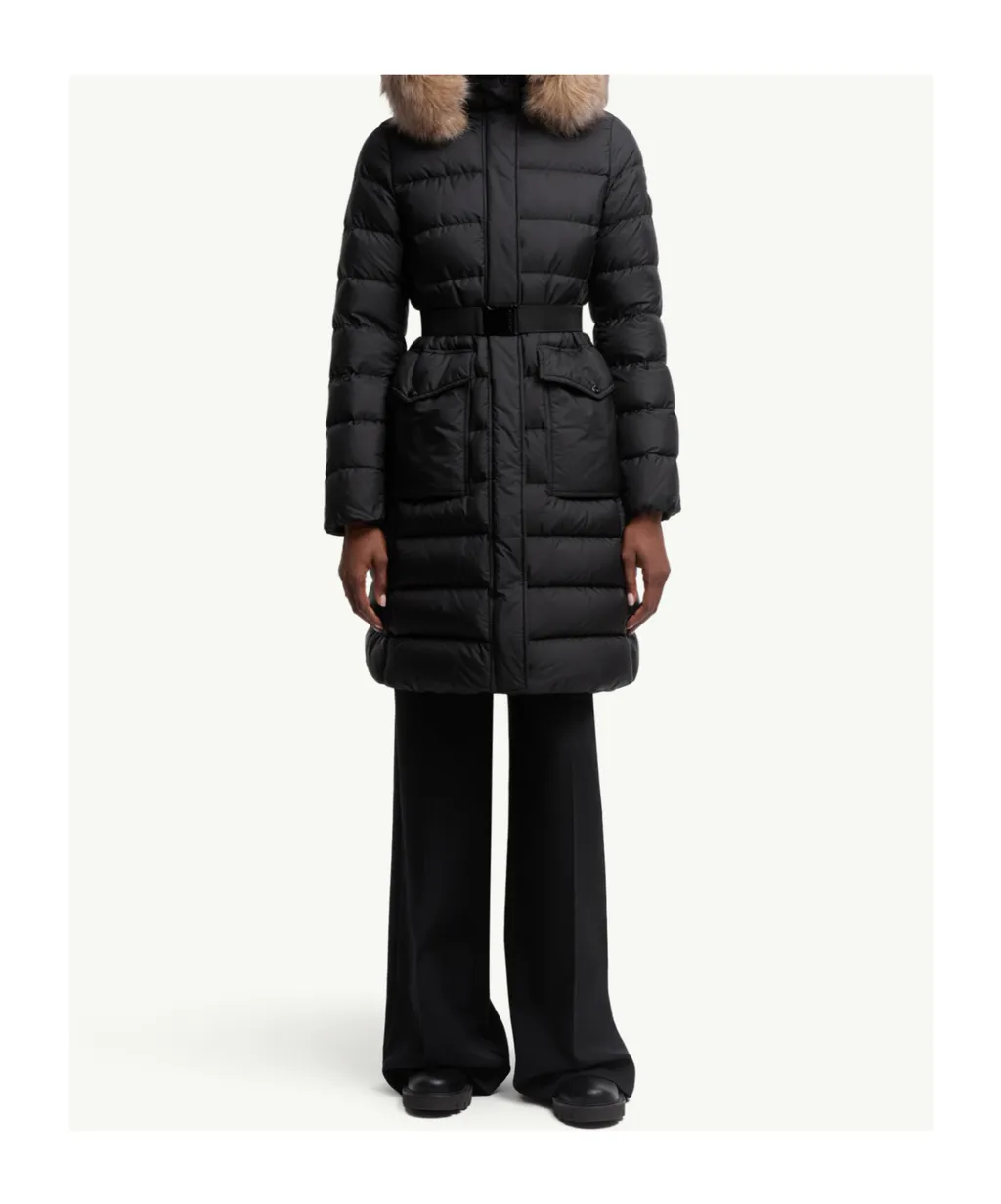 Moncler Khloesse Hooded Long Down Coat