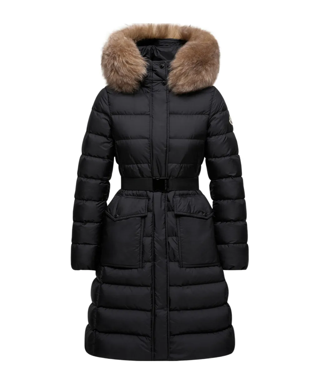 Moncler Khloesse Hooded Long Down Coat