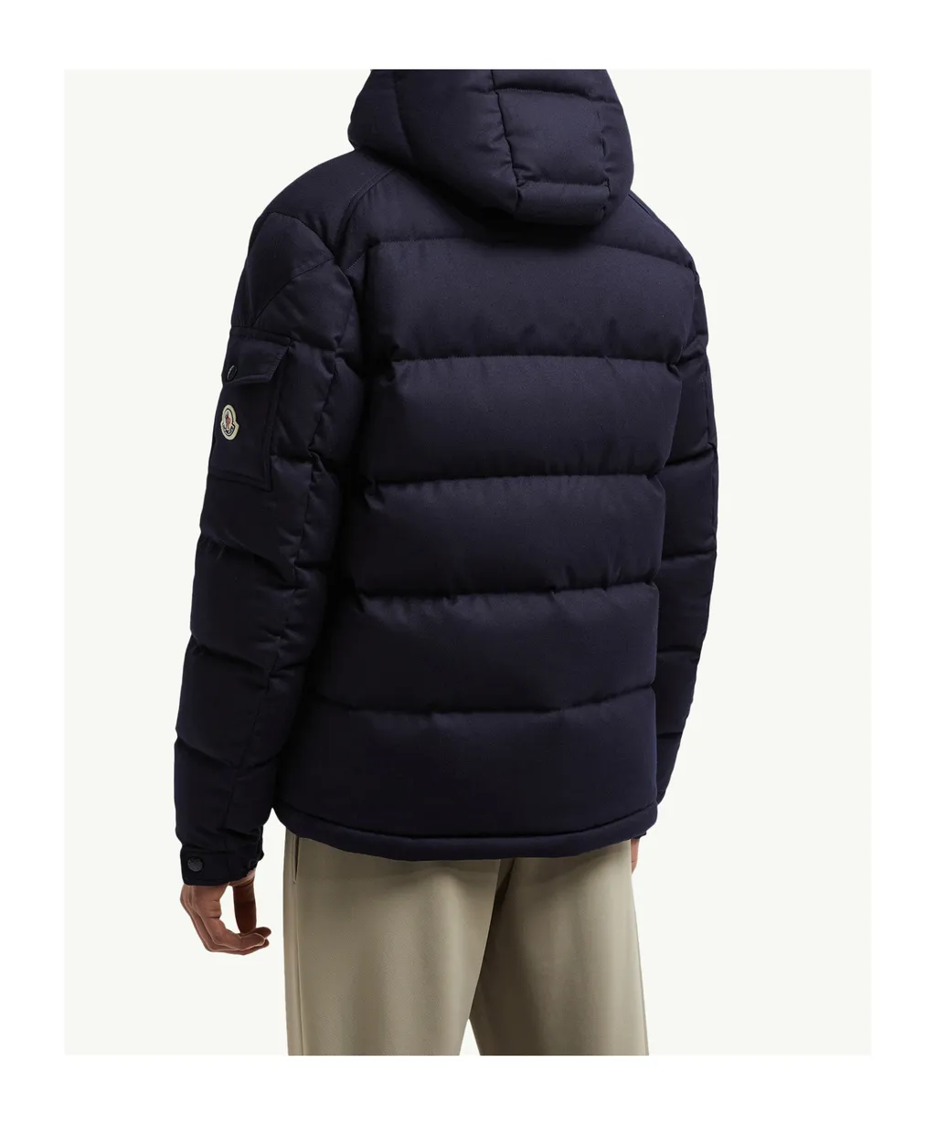 Moncler Montgenevre Hooded Flannel Short Down Jacket