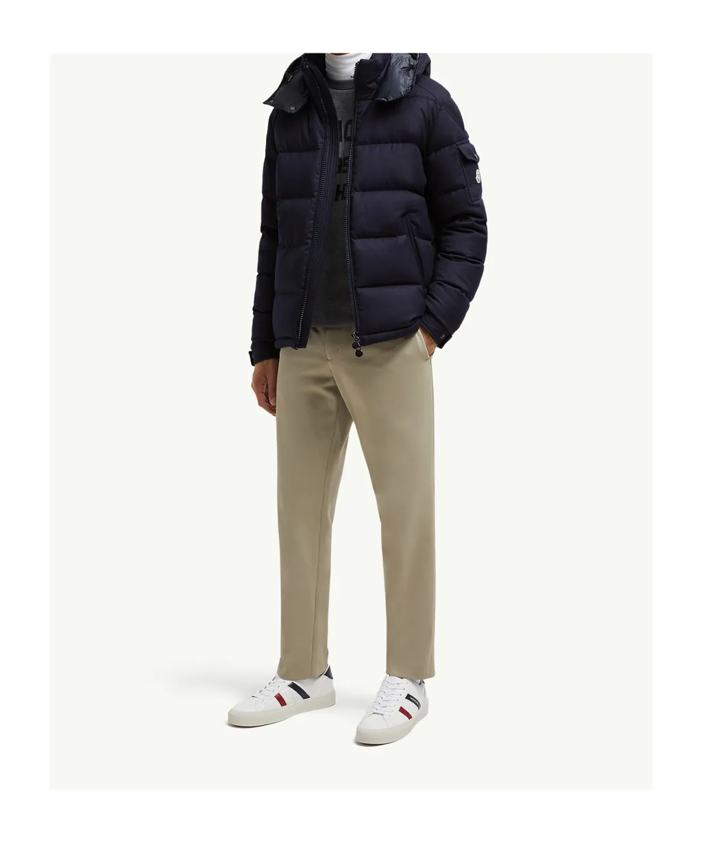 Moncler Montgenevre Hooded Flannel Short Down Jacket
