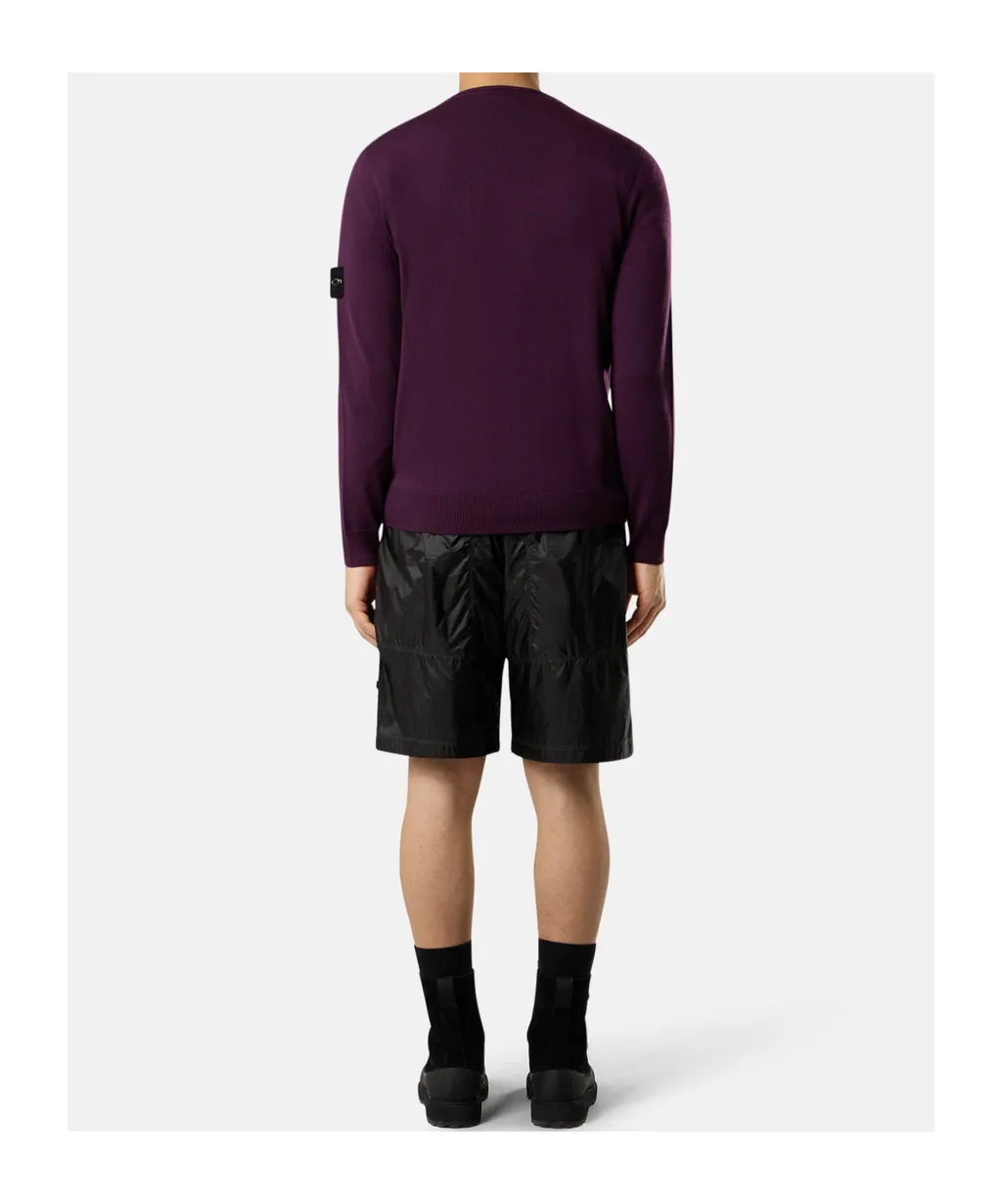 Stone Island Logo Patch Knitted Sweater