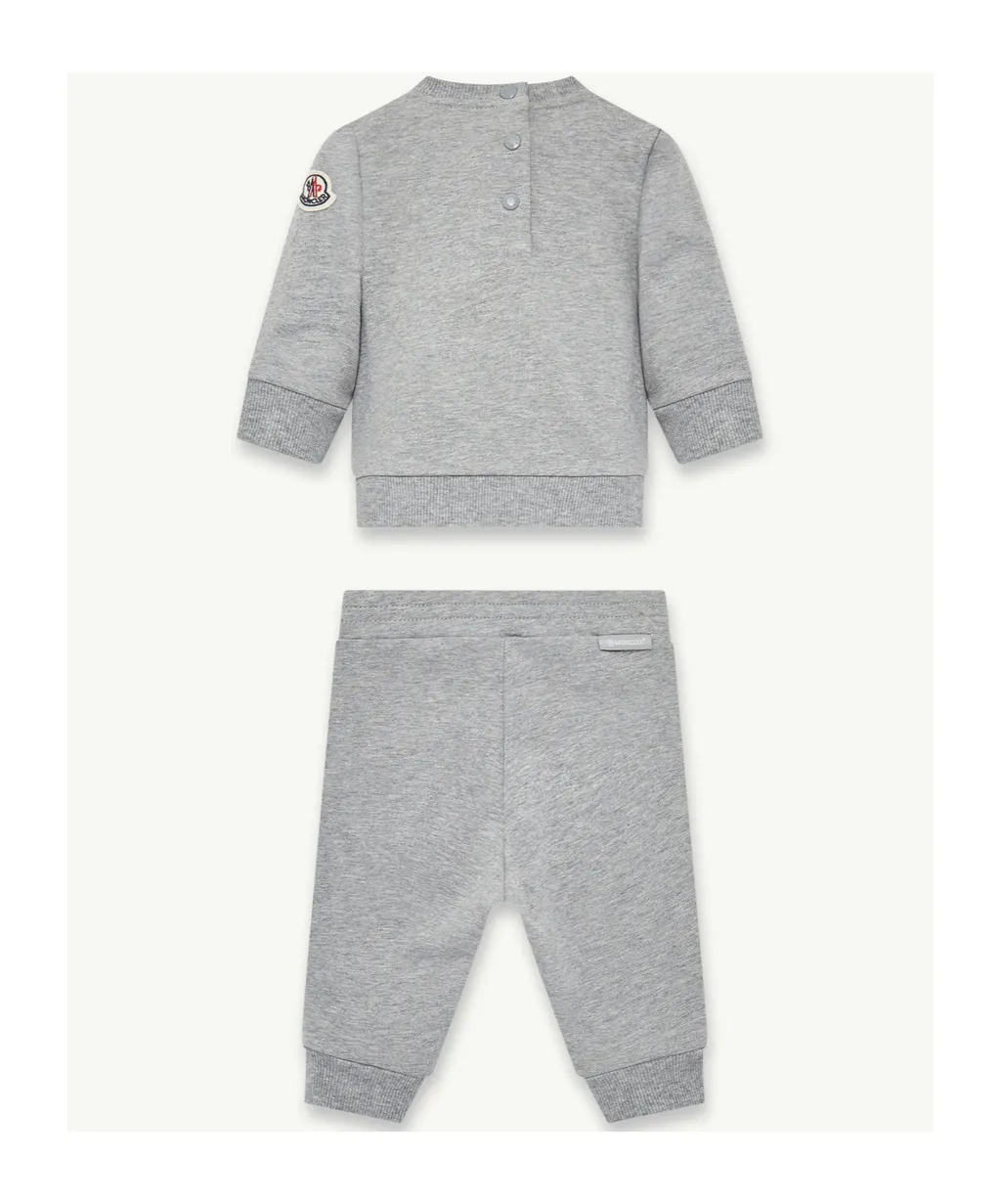 Embroidered Teddy Bear Cotton Sweatsuit Set