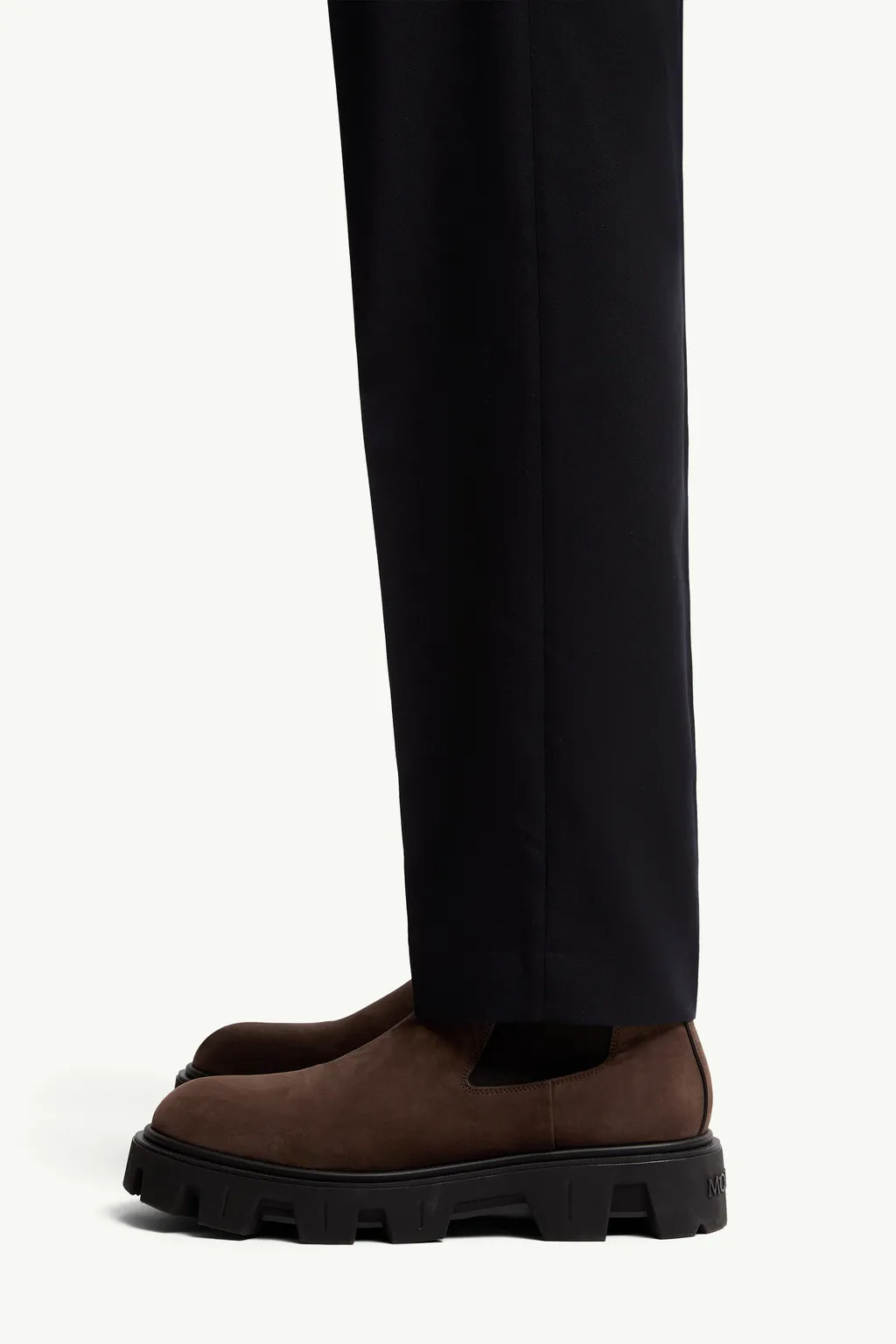 Wool Blend Gabardine Tailored Pants