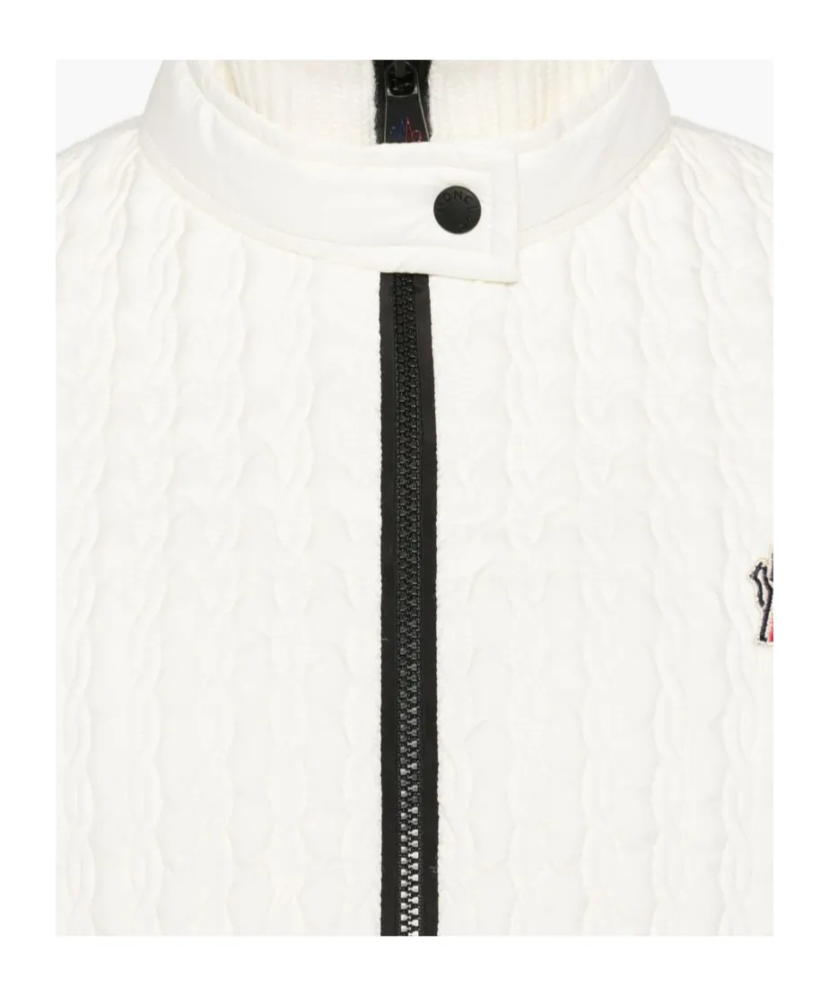 Moncler Grenoble High Neck Quilted Cardigan