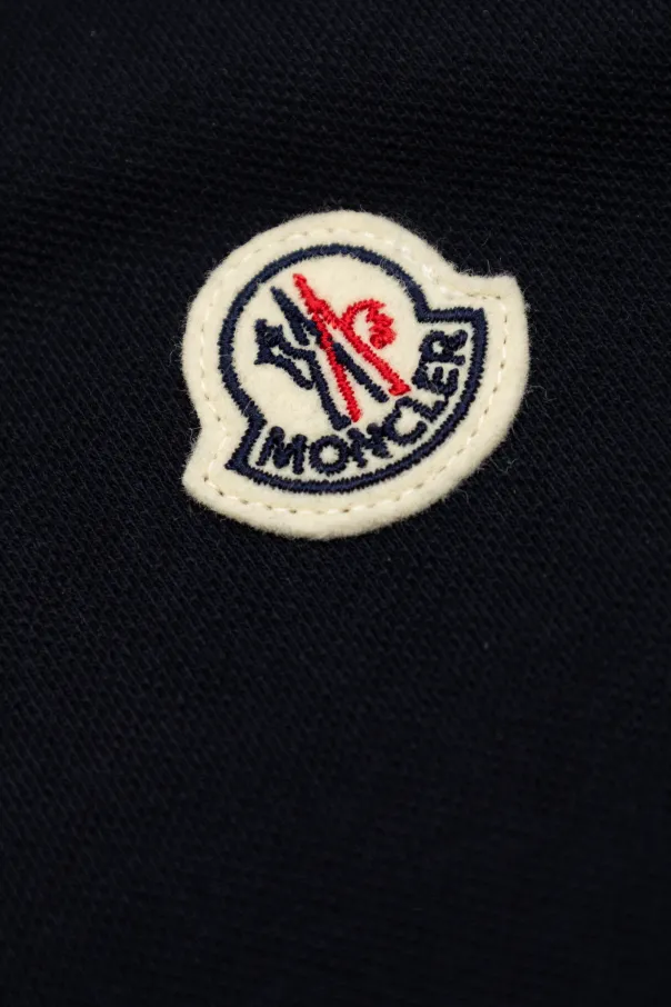 Moncler Enfant Embroidered Logo Polo Shirt