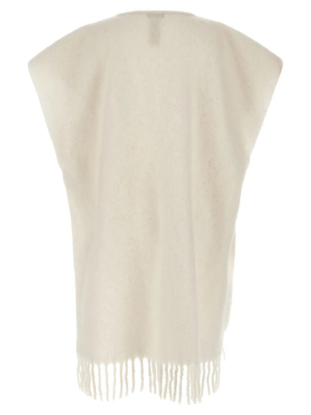 Peserico Bouclé Yarn Cape Coat