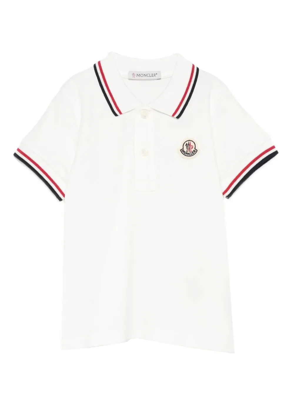 Logo-Patch Tipped Polo Shirt