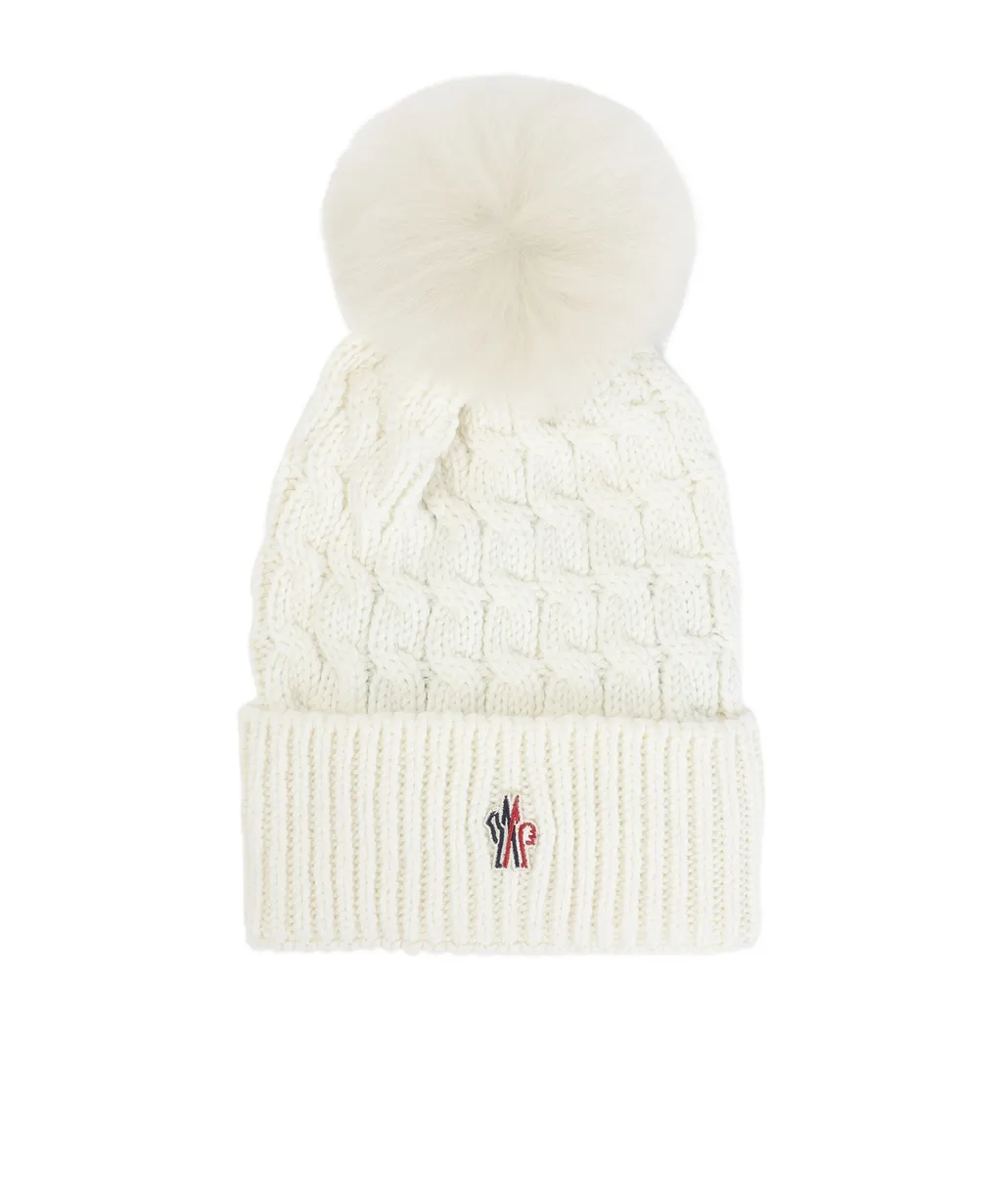 Moncler Grenoble Pompom Cable Knit Beanie