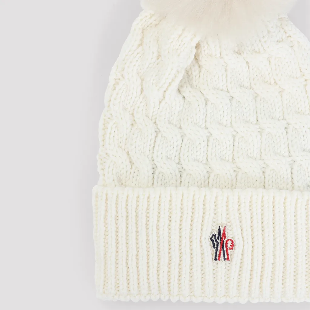 Moncler Grenoble Pompom Cable Knit Beanie