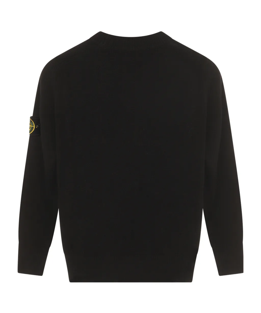 Stone Island Junior Logo Patch Knitted Jumper