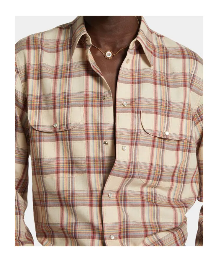 Dsquared2 Checked Curved Hem Shirt