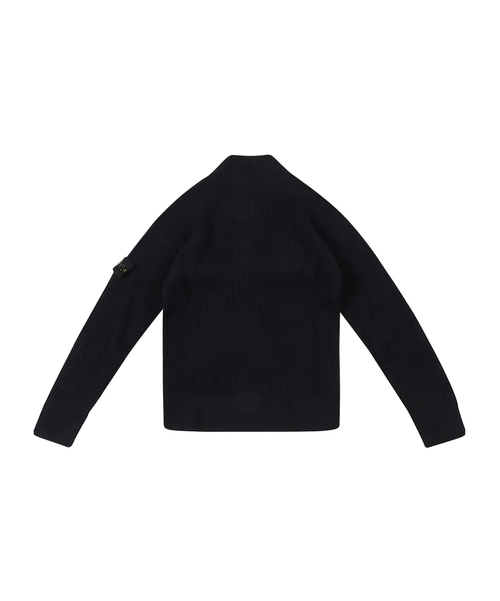 Long-Sleeved Knitted Cardigan