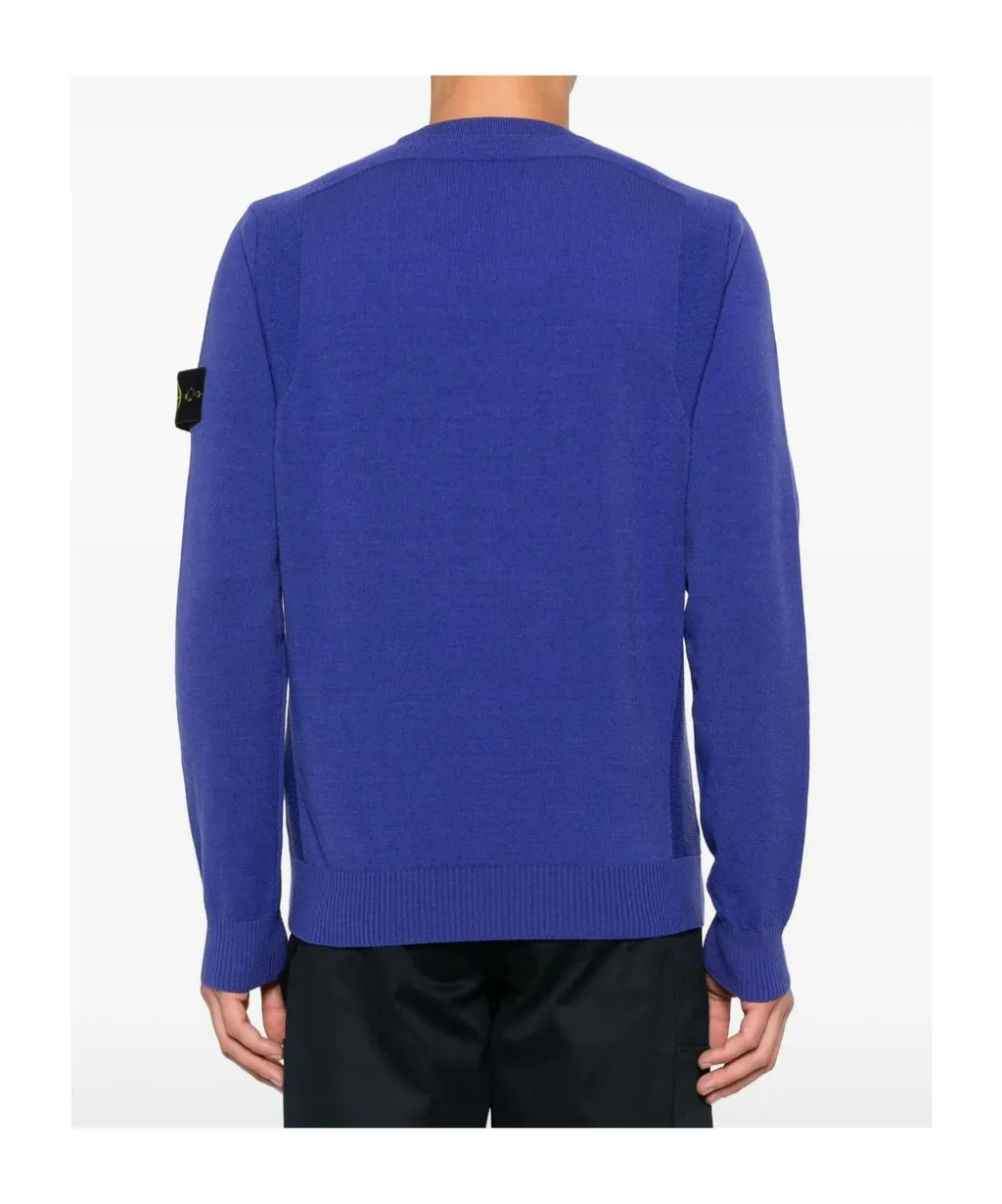Crew-Neck Logo-Patch Sweater