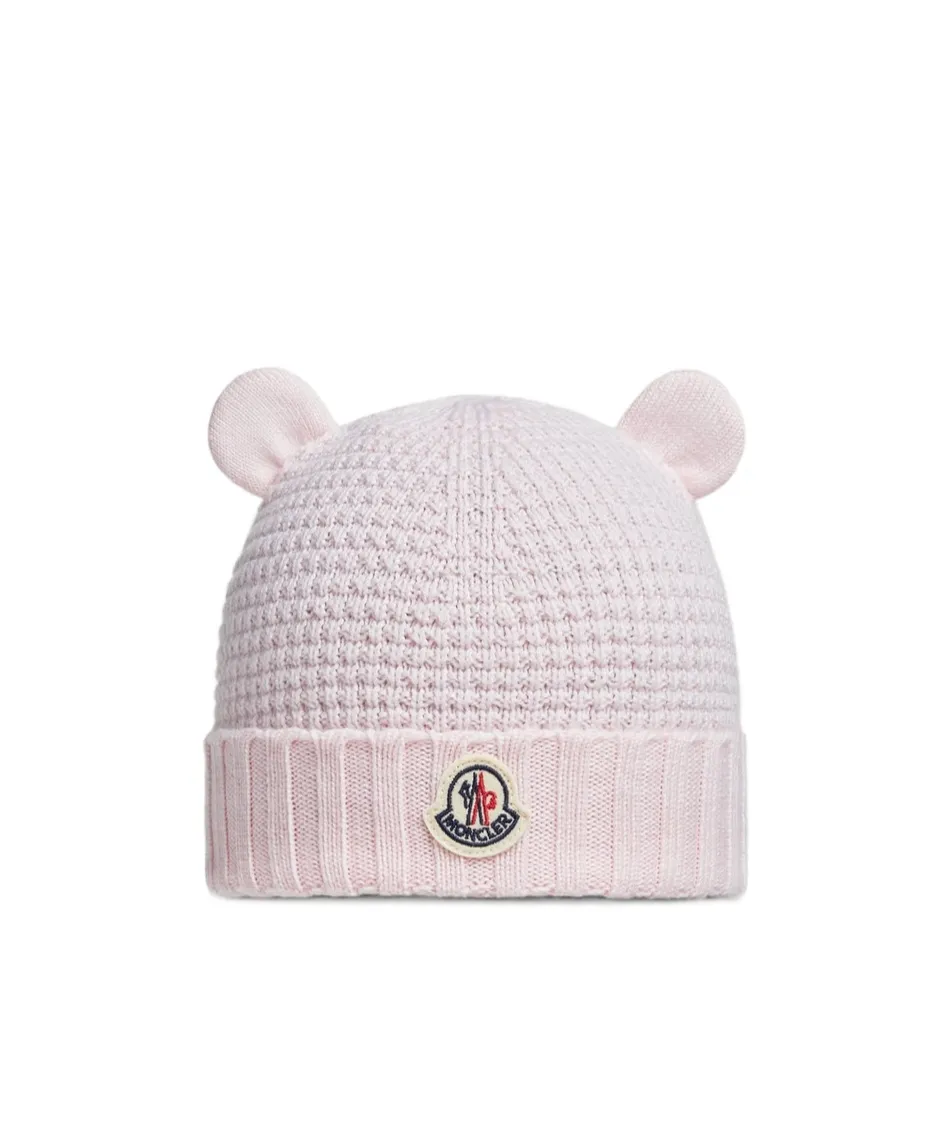 Moncler Enfant Logo Patch Beanie