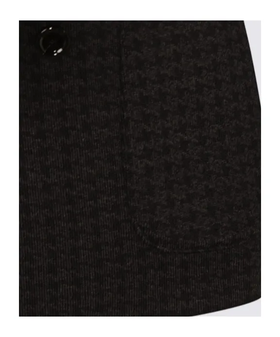 Jacket With Houndstooth Pattern