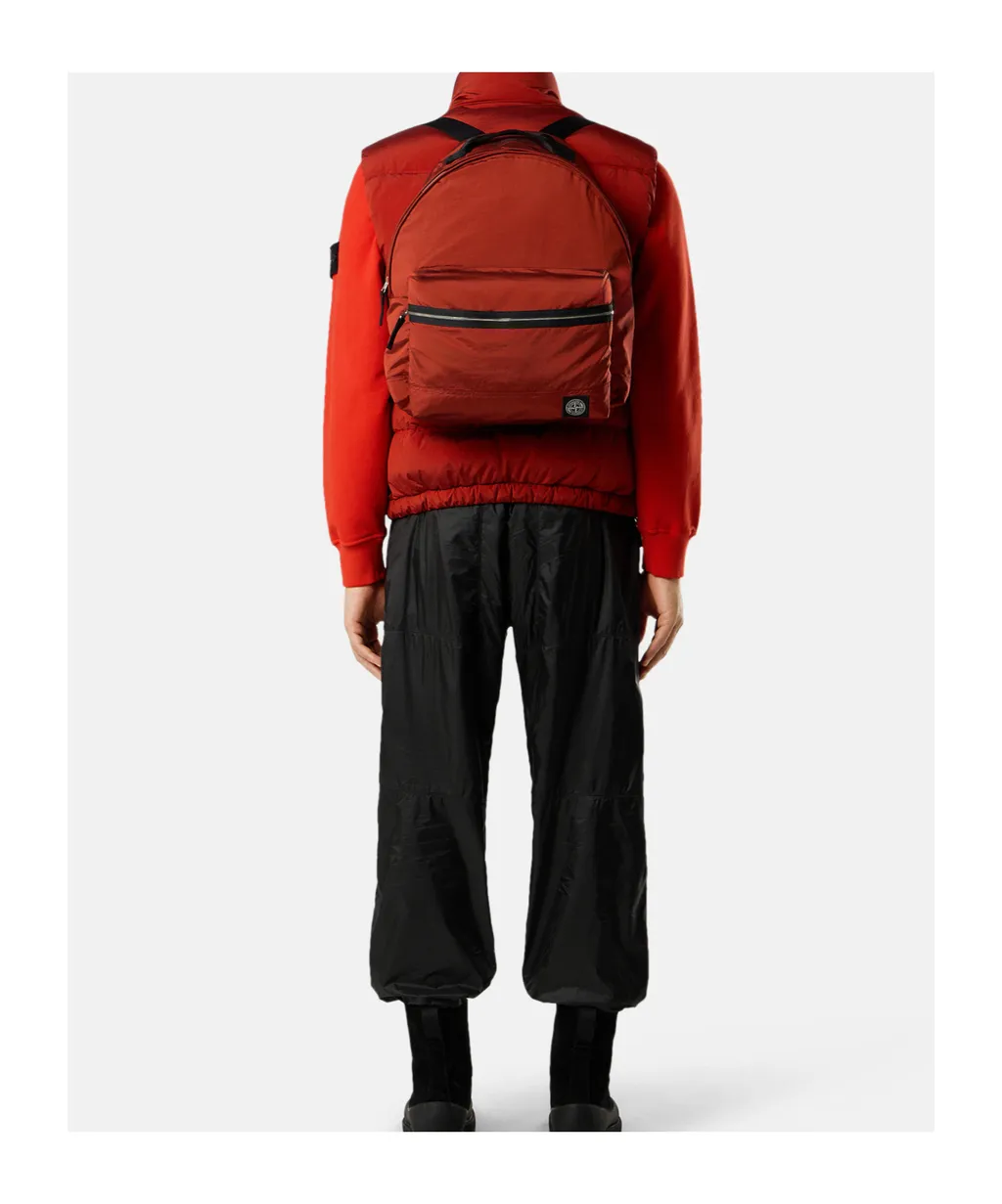 Backpack With Front Pocket And Ripstop Lining