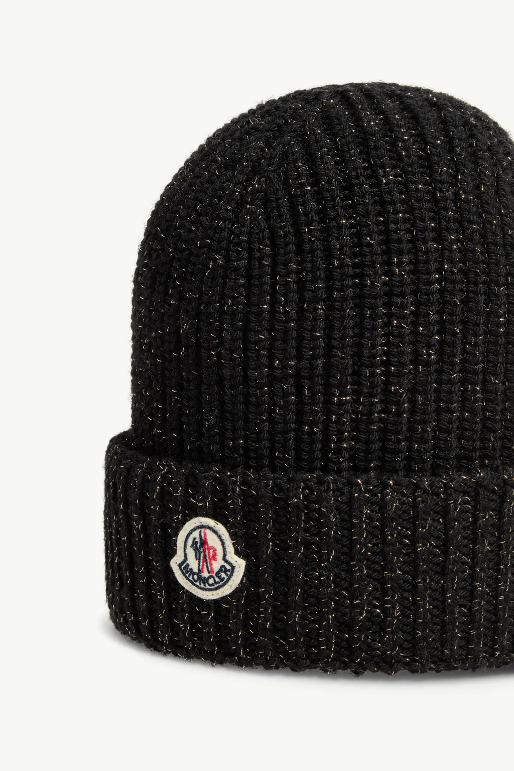 Moncler Enfant Logo Patch Ribbed Beanie