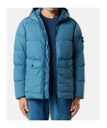 Stone Island Logo Patch Zip-Up Hooded Jacket