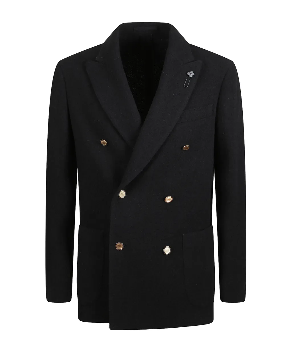 Long-Sleeved Double-Breasted Jacket