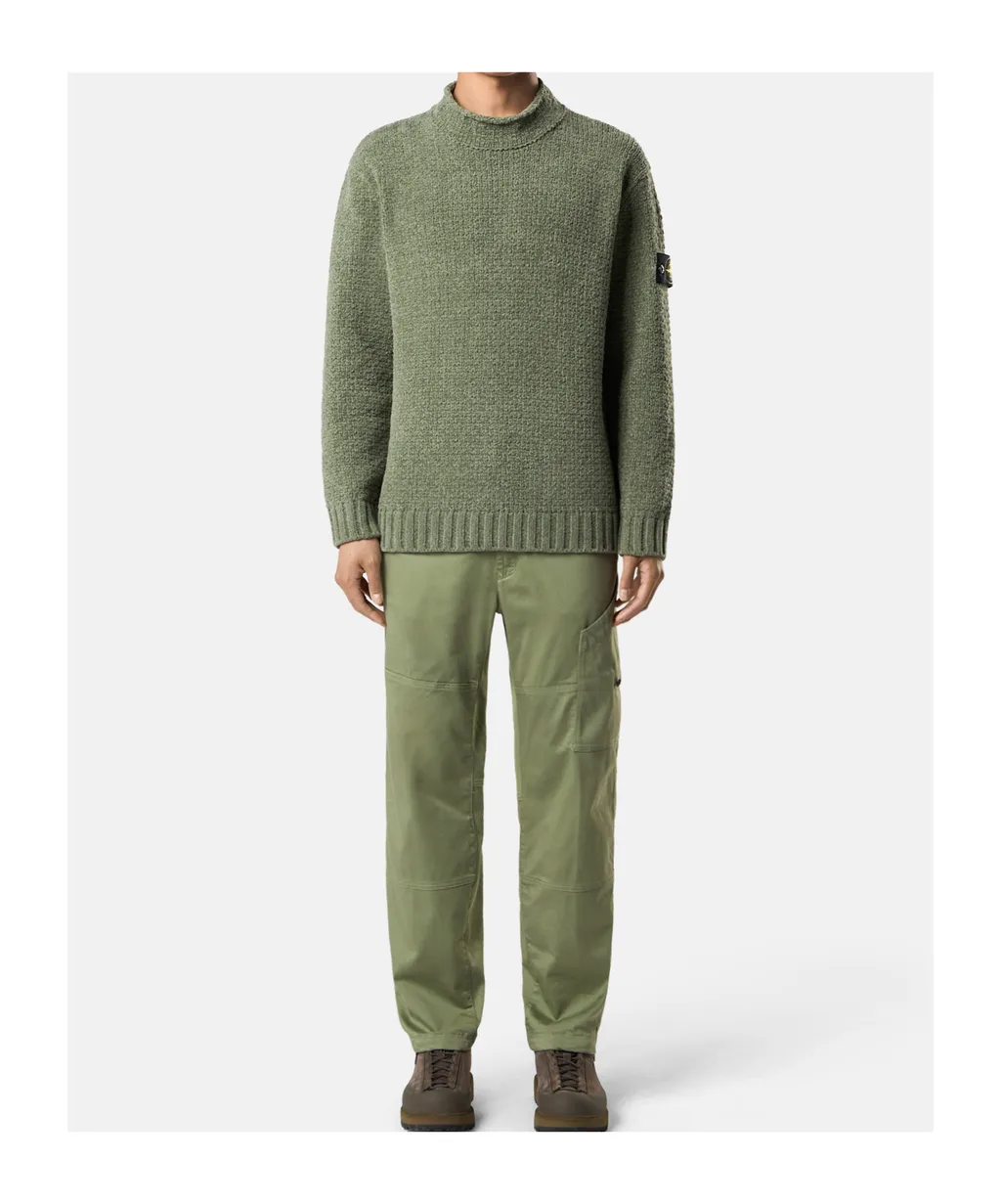 Stone Island Logo Patch Crewneck Sweater