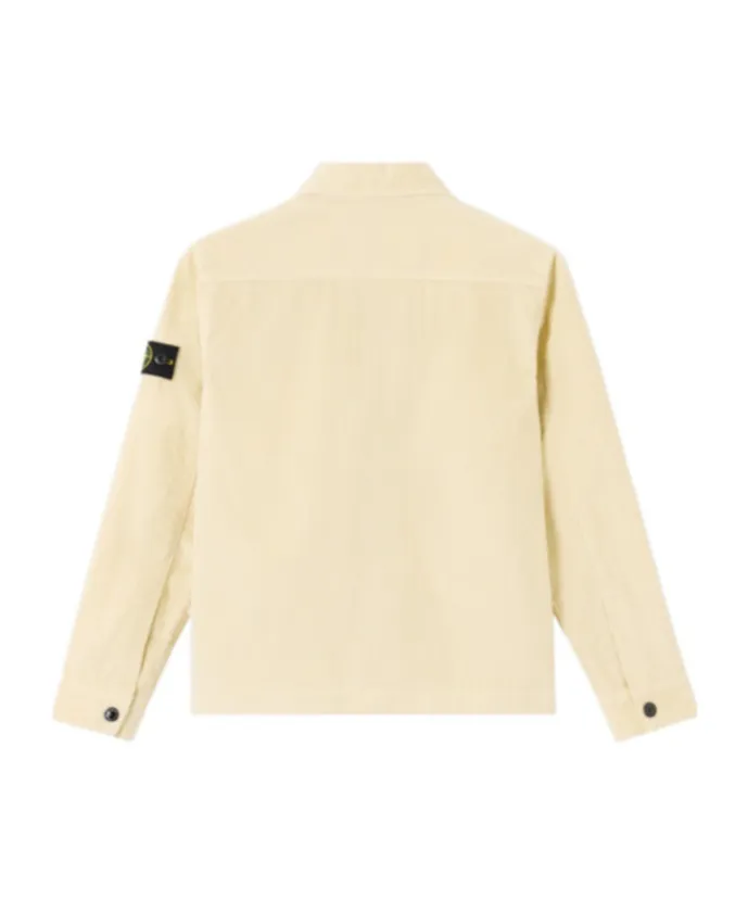 Stone Island Junior Logo Patch Zip-Up Jacket