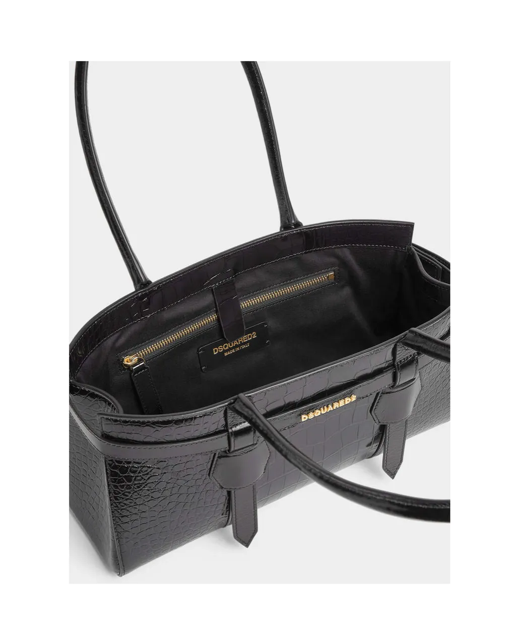 Dsquared2 Logo Stamp Twin Shoulder Bag