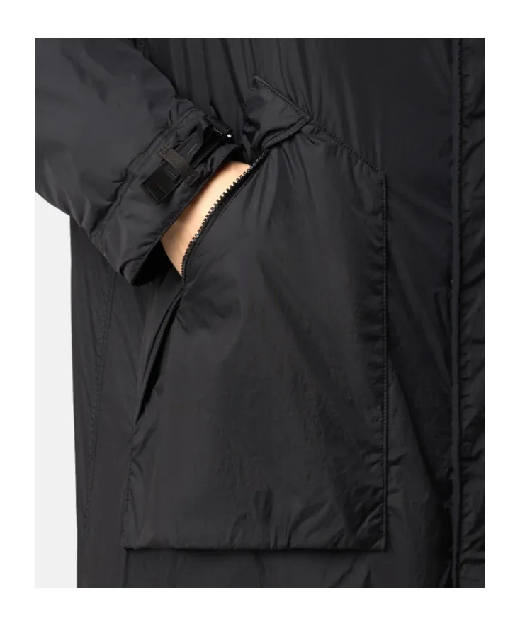 Stone Island Logo Patch Hooded Drawstring Coat