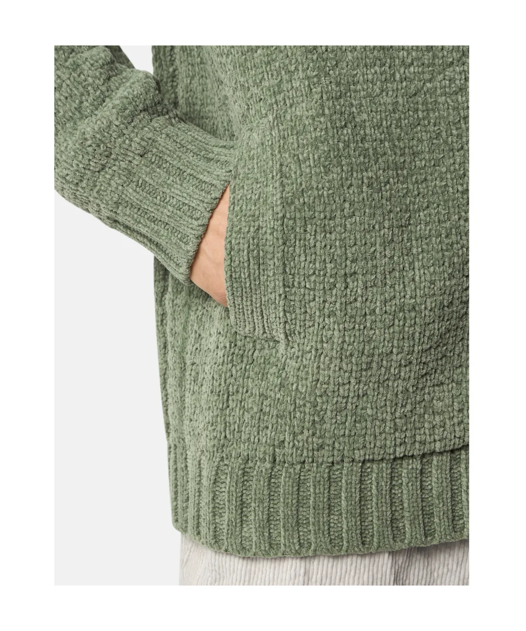 Stone Island Logo Patch Zip-Up Jumper