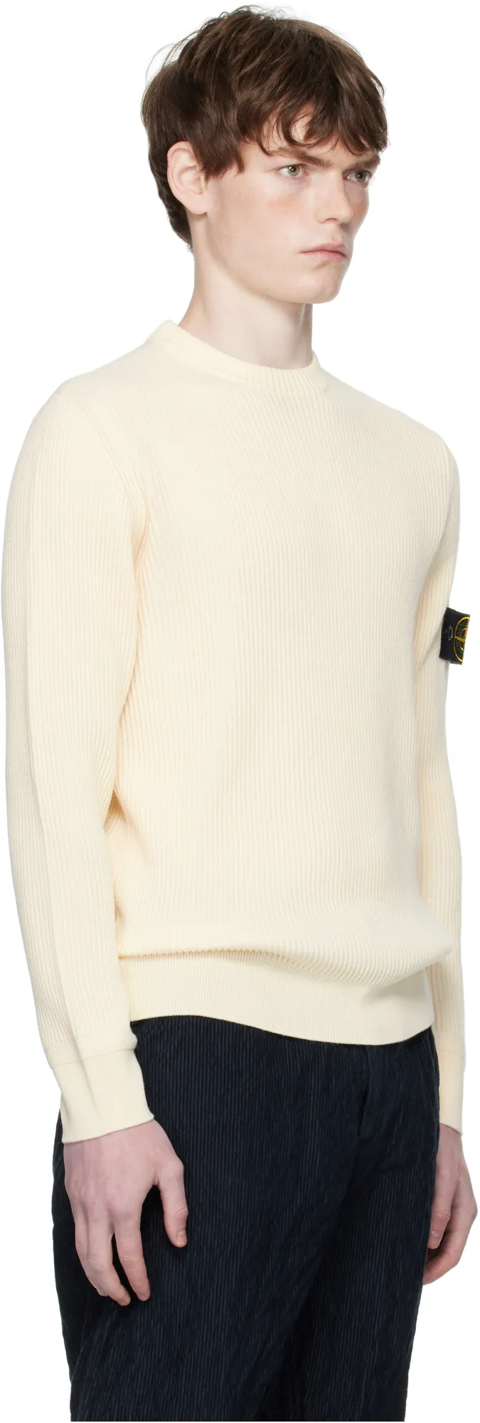 Stone Island Logo Patch Knitted Jumper