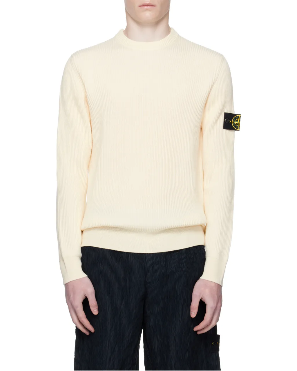 Stone Island Logo Patch Knitted Jumper